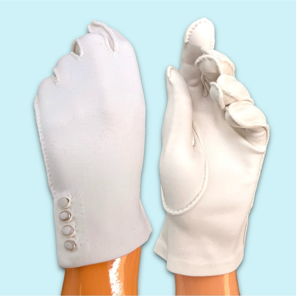 CRESCENDOE Vintage Gloves with Side Buttons